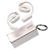 Casti OneOdio OpenRock X, Open-Ear, utilizare smartphone, Bluetooth 5.3, rezistent la apa, multi-pairing, 4x mic, noise canceling alb, -