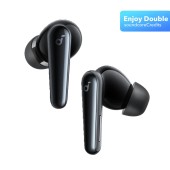 Casti TWS Anker Soundcore Liberty 5 inch, tip butoni, utilizare multimedia, Bluetooth 5.4, 6 x mic, durata baterie pana la 48 ore, IP55, ANC 3.0, negru, - 0194644291334