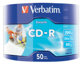 CD-R EXTRA PROTECTION DATALIFE IJP, 52X , 700MB, Wrapped 50 buc