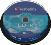 CD-R VERBATIM  700MB, 80min, viteza 52x,  10 buc, spindle,  7235