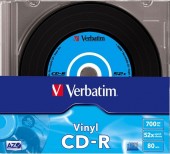 CD-R VERBATIM  700MB, 80min, viteza 52x, PACK Slim case 10 buc, 