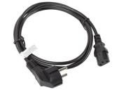 CEE 7/7->IEC 320 C13 POWER CORD 1.8M BK