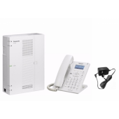 Centrala telefonica Hybrid IP KX-HTS32CE, Telefon SIP KX-HDV130 Panasonic si  alimentator KX-A423