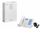 Centrala telefonica Hybrid IP KX-HTS32CE, Telefon SIP KX-HDV230 Panasonic si alimentator KX-A424