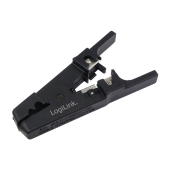 CLESTE dezizolare cablu, LOGILINK, functii: dezizolare cablu, taiere cablu 3.2-9.5mm, surub reglare diametru, negru