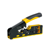 CLESTE sertizare mufe, LOGILINK, functii: sertizare mufe, decupare si taiere cablu, pentru mufe RJ11/ RJ12/RJ45 Cat.5/6a/7. pass through conectori