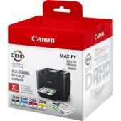 Combo-Pack  Original Canon CMYK, PGI-2500XLBK/C/M/Y, pentru Maxify IB4050|IB4150|MB5050|MB5150|MB5350|MB5450