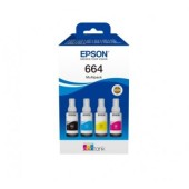Combo-Pack Original Epson CMYK, 664 Combo, pentru L100|L120||L200|L110|L210|L220|L300|L355|L550