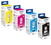 Combo-Pack Original Epson CMYK, nr.112, pentru L11160|L15150|L15160, 70mlx3+127mlx1, incl.TV 0.15 RON