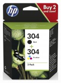 Combo-Pack Original HP , nr.304, pentru Deskjet 2620|2630|2632|3750|3760
