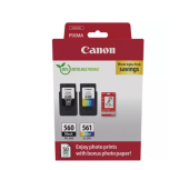 Combo-Pack Value Original Canon Black/Color, PG-560/CL-561+hartie Photo, pentru Pixma TS5350|TS5351|TS5352, 180/180