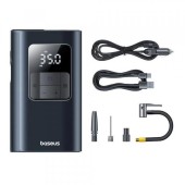 COMPRESOR AUTO Baseus PrimeTrip VA1, wireless + fir, max 0.5psi/0.03bar, functie de power bank 3800mAh, lanterna, display LED, negru   - 6932172684945