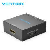 Convertor video Vention, HDMI la RCA, switch 1080p/720, alimentare prin miniUSB-B inclus, carcasa metalica, conectori auriti, negru,  - 6922794746145