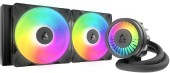 COOLER Arctic Liquid Freezer III Pro 280 A-RGB, skt. LGA1851, LGA 1700, AM4, AM5, racire cu lichid, 2 x 140mm P14 Pro ARGB, 800 - 2800 RPM, ARGB, negru