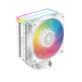 COOLER DeepCool AG400 Wh ARGB V2 skt. Intel si AMD, racire cu aer, vent. 120mm, 500 - 2100 rpm, 4 heatpipes, inaltime 154mm, RGB adresabil