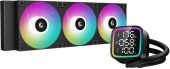 COOLER DeepCool LD360, skt. Intel si AMD, racire cu lichid, 3 x 120mm, 600 - 2400 RPM, iluminare RGB adresabil, afisaj digital, negru