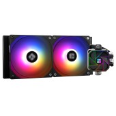 COOLER Thermalright , skt. LGA1851, LGA 1700, AM4, AM5, racire cu lichid, 2 x 120mm, 1800 RPM, ARGB adresabil, negru