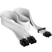Corsair Cablu 12+4pin, PCIe Gen 5, 12VHPWR, 600W, Type 4, fire invelite individual, Alb
