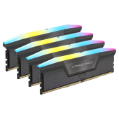 Corsair Vengeance RGB 64GB, DDR5, 5600MHz, CL36, 4x16GB, 1.25V Intel XMP, Negr