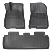 COVOR AUTO Baseus T-Space, set 3 bucati compatibil Tesla Model 3, realizat din TPE, negru  - 6932172633912