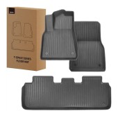 COVOR AUTO Baseus T-Space, set 6 bucati compatibil Tesla Model Y, realizat din TPE, negru  - 6932172634353