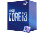 CPU INTEL i3-10100, skt LGA 1200, Core i3, frecventa 3.6 GHz, turbo 4.3 GHz, 4 nuclee, putere 65 W