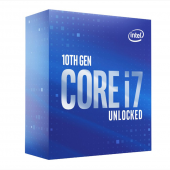 CPU INTEL i7-10700KF, skt LGA 1200, Core i7, frecventa 3.8 GHz, turbo 5.1 GHz, 8 nuclee, putere 95 W