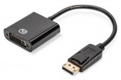 DIGITUS adaptor cable displayPort DVI-I M/F 0.15m AWG28 2x shielded