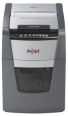 Distrugator automat documente Rexel OPTIMUM  90X ,  90 coli, P4, cross-cut, cos  34 litri, negru-gri