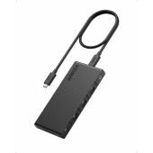 DOCKING Station Anker 10-in-1, porturi: 1xUSB-C PD-IN, 1xUSB-C, 1xUSB 3.0, 2xUSB 2.0 2 x HDMI 4K, 1 x RJ-45 1 Gbps, card reader SD, PD 100W, conectare prin USB-C 85W, cablu USB-C inclus, negru,  (