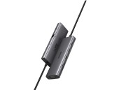 DOCKING Station Ugreen, CM498 conec PC USB Type-C, HDMI, VGA, 3xUSB-A3.0, Gigabit RJ45, card reader SD/TF, jack 3.5mm, PD, aluminiu, gri