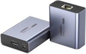 EXTENDER VIDEO Ugreen, CM455 necesita cablu UTP Cat5e/6 max 70m, suporta HDMI 1.3, rez. maxima 1080P/60Hz, contine 1 transmitter si 1 receiver, metalic, gri - 6941876214440