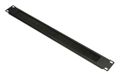 EXTRALINK  Cable organizer 1U with brush black