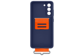 Galaxy S21 FE; Silicone Cover with Strap; Navy