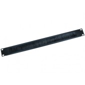 Ghidaj cabluri cu perii , 1U , negru - DATEUP
