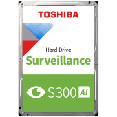 HDD Video Surveillance TOSHIBA S300 AI 10TB CMR, 3.5, 512MB, 7200RPM, SATA, 64 cameras, 24/7, TBW: 550