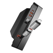 HUB extern Baseus T-Space, compatibil Tesla model 3/Y, porturi USB: USB 3.0 x 2, cablu retractabil USB Type-C 45W,  - 6932172633622
