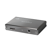 HUB extern LOGILINK, porturi USB: USB 3.0 x 4, conectare prin USB 3.0, aluminiu, gri