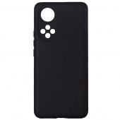 Husa Huawei telefon Nova 9, negru, tip back cover, material flexibil silicon + interior cu microfibra