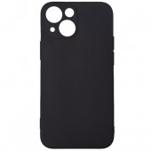 Husa Iphone 13 Mini Spacer, grosime 2mm, material flexibil silicon + interior cu microfibra, negru
