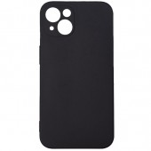 Husa Iphone 13 Spacer, grosime 2mm, material flexibil silicon + interior cu microfibra, negru