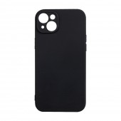 Husa Iphone 14 Plus Spacer, grosime 2mm, material flexibil silicon + interior cu microfibra, negru