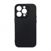 Husa Iphone 14 Pro Spacer, grosime 2mm, material flexibil silicon cu interior microfibra, negru