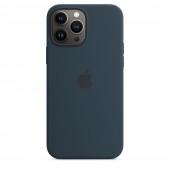 HUSA Smartphone Apple, pt iPhone 13 Pro Max, tip back cover cu MagSafe, silicon, MagSafe, albastru