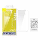 HUSA SMARTPHONE Baseus Crystal Series Magnetic Case, pentru Iphone 14 Plus, contine 1 x folie sticla display, material silicon, transparent  - 6932172615048