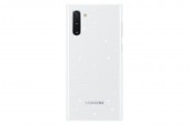 HUSA Smartphone Samsung, pt Galaxy Note 10, tip smart book cover, policarbonat, Smart LED View, alb