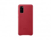 HUSA Smartphone Samsung, pt Galaxy S20, tip back cover, piele, ultrasubtire, rosu