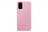 HUSA Smartphone Samsung, pt Galaxy S20+, tip smart book cover, poliuretan, Smart LED View, roz