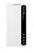 HUSA Smartphone Samsung, pt Galaxy S21 Fe, tip smart book cover, policarbonat | TPU, Smart Clear View, alb