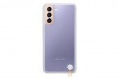 HUSA Smartphone Samsung, pt Galaxy S21, tip back cover, policarbonat | poliuretan, Clear Protective Cover, alb